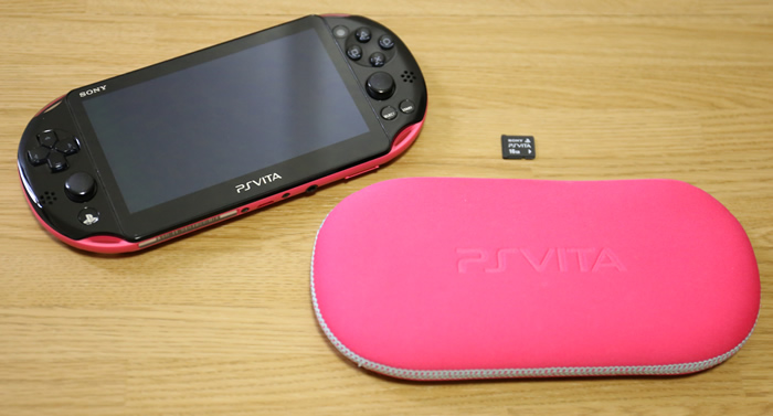 PSVita （PCH-2000）Wi-Fiモデル ブラック×ピンク 16GBメモカ付き - 3DSなどゲーム機修理のリペアスクワッド