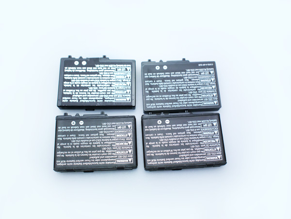 DSLite用 純正バッテリ4個セット ジャンク扱い品