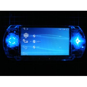 画像: PSP 十字キー+アクションボタン 単色LEDカスタム サウンド連動