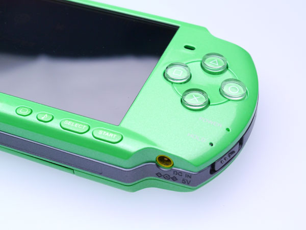 画像: PSP-3000用  交換外装キット グリーンアップル（ラメ入り）